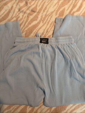 LULU MAC Light Blue Waffle Pants